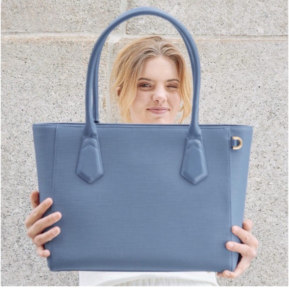 Dagne Dover Handbags - Dagne Dover Signature Tote Bag in Ash Blue